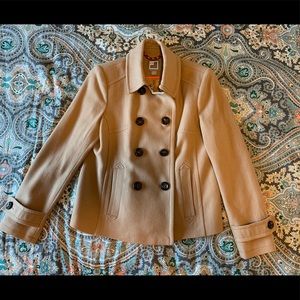 Wool blend tan jacket